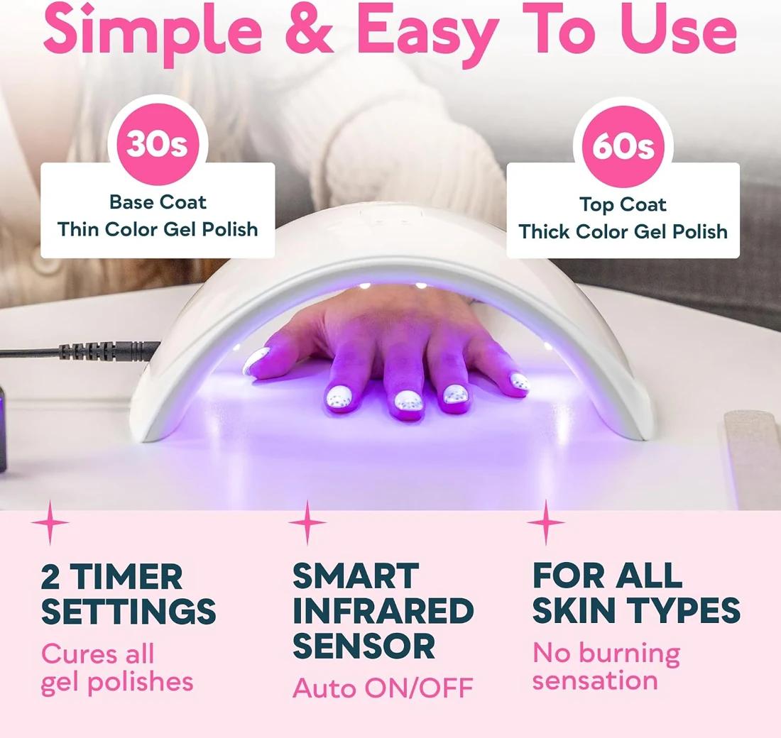 SUNUV SUN9C UV LED Nail Lamp An open base · White