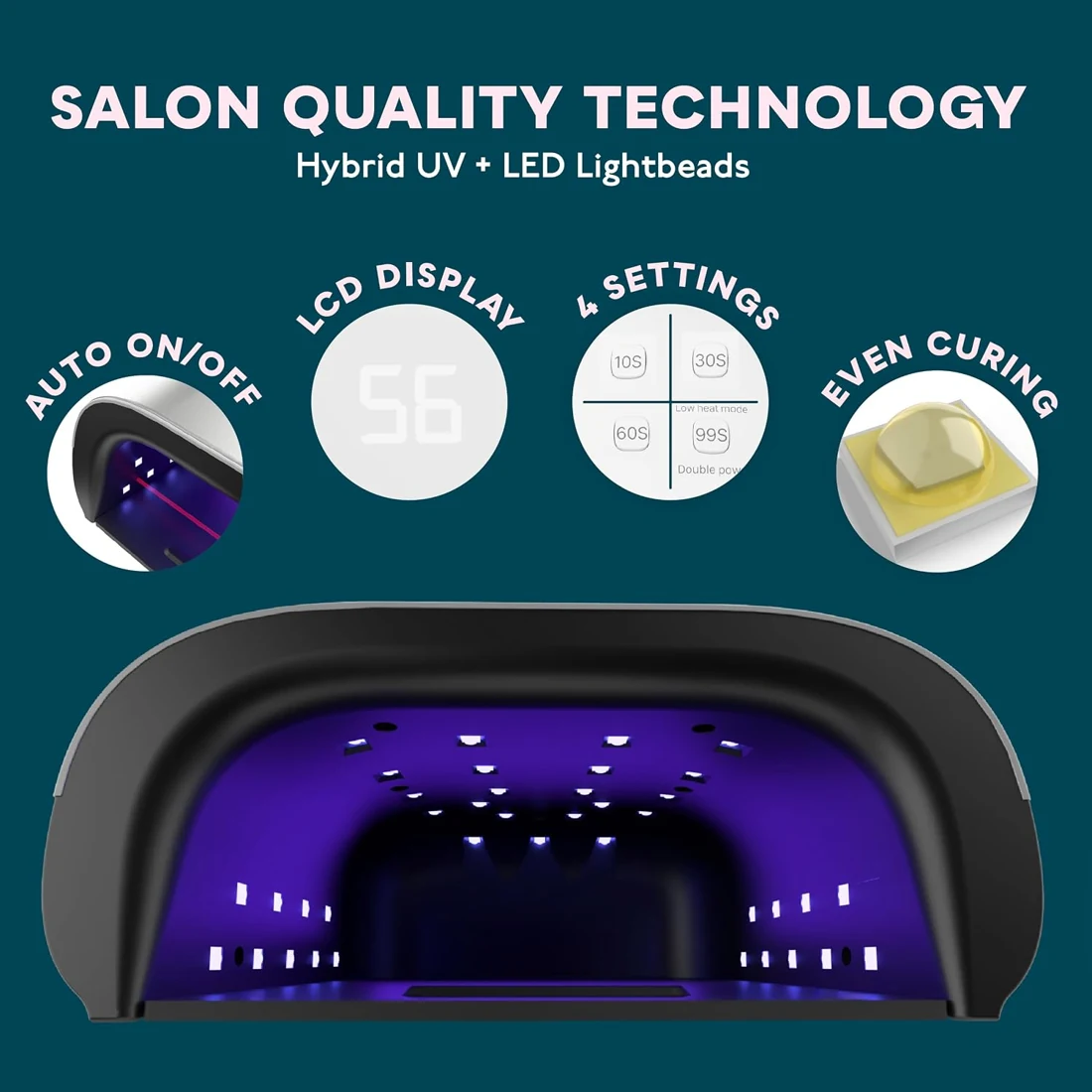 SUNUV SUN3 UV LED Nail Lamp Dual-wavelength curing · White