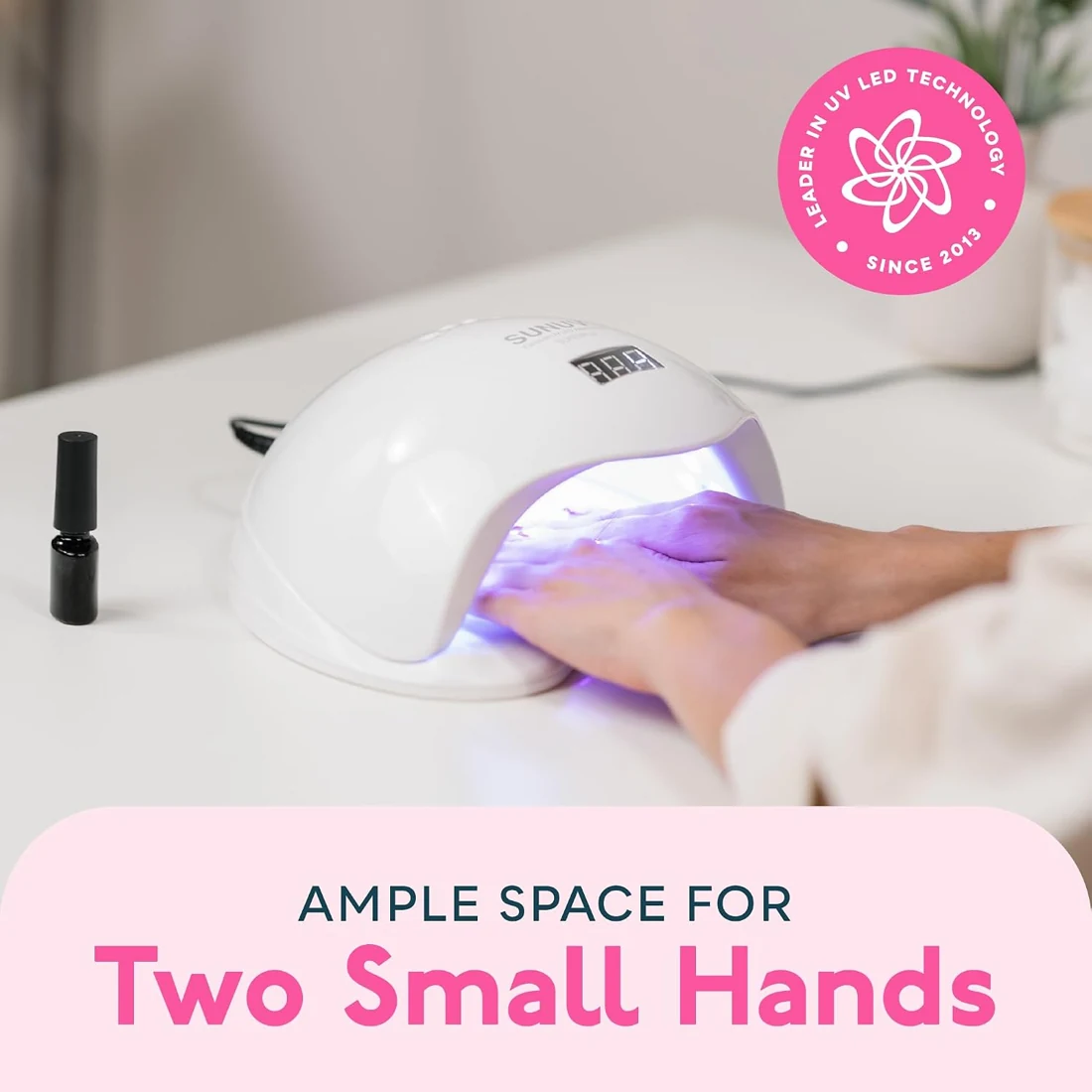 SUNUV SUN5Plus UV LED Nail Lamp Gradual low-heat mode · White