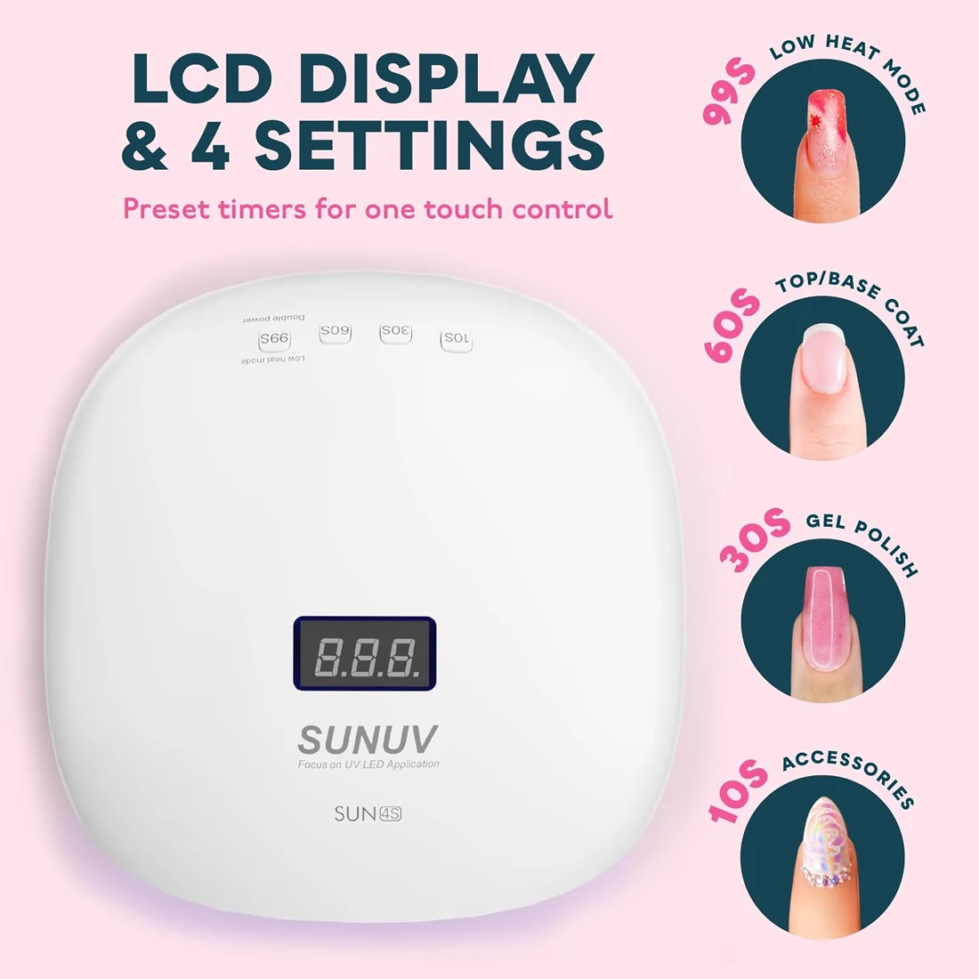 SUNUV SUN4S UV LED Nail Lamp view 3