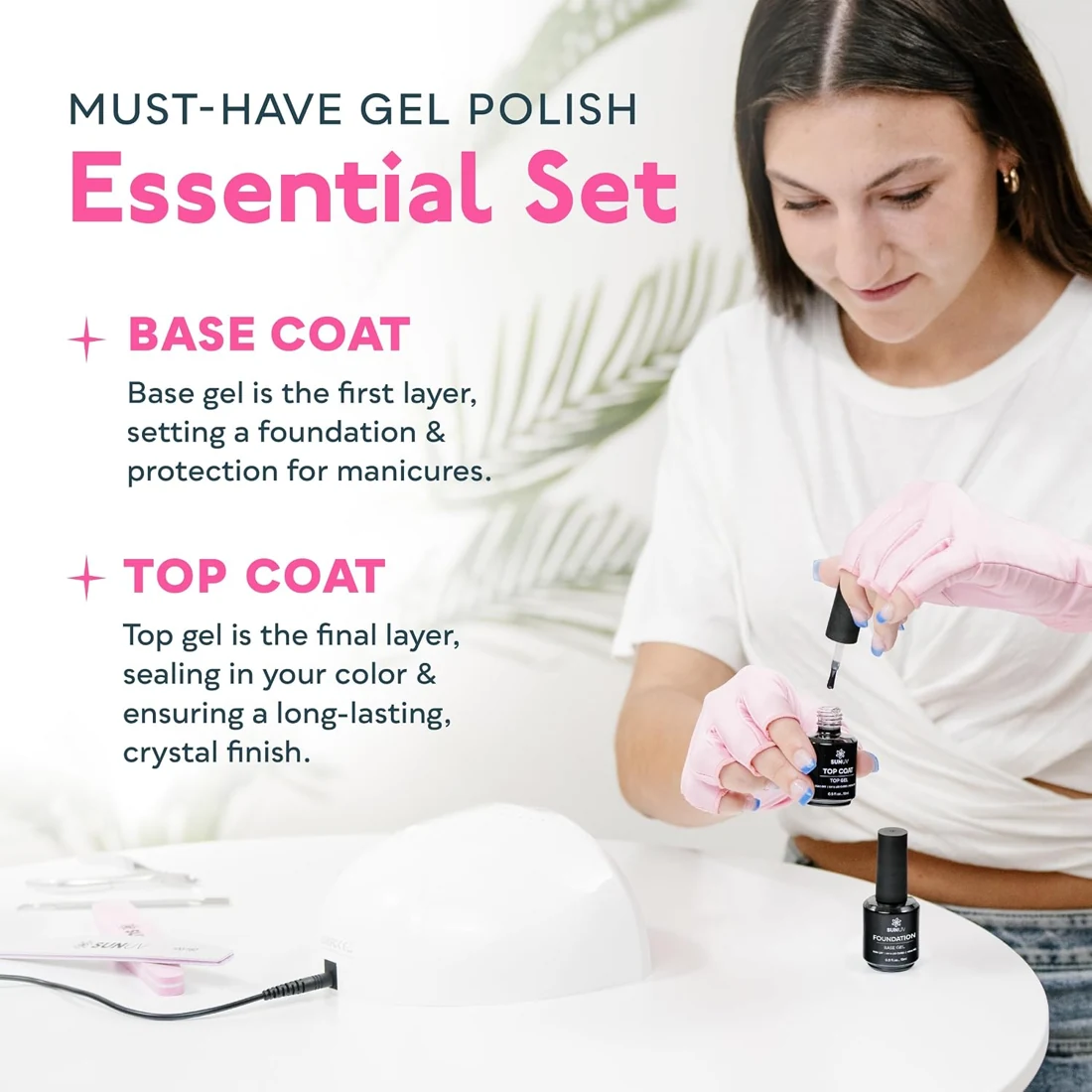 SUNUV Gel Base & Top Coat Set view 2