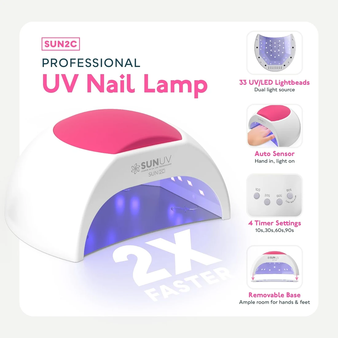 SUNUV SUN2C 16-Color Gel Nail Kit view 4