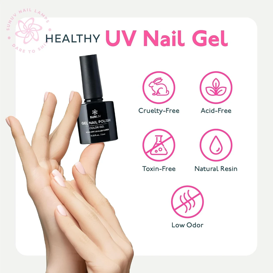 SUNUV SUN2C 16-Color Gel Nail Kit view 6