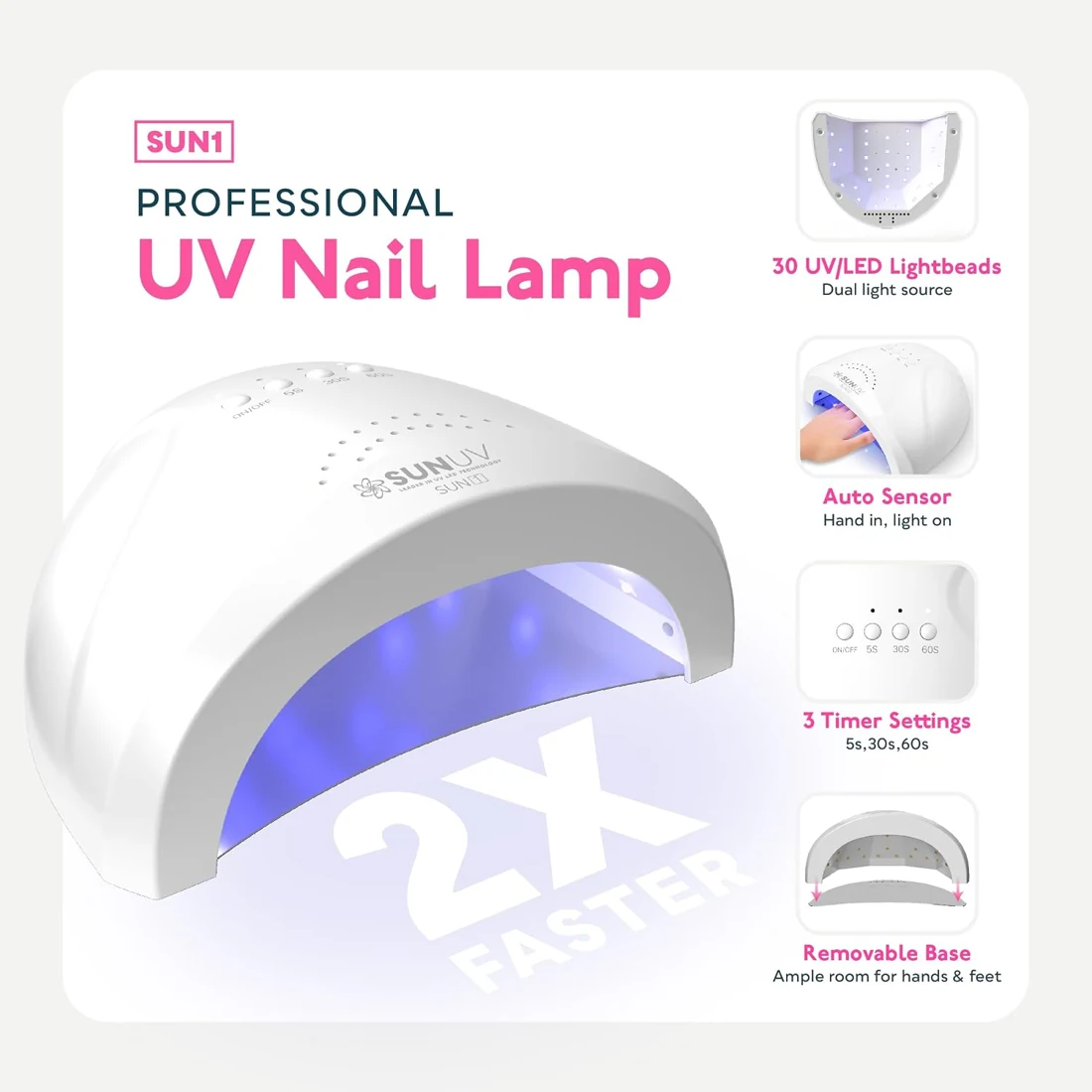 SUNUV SUNONE 12-Color Gel Nail Kit view 4