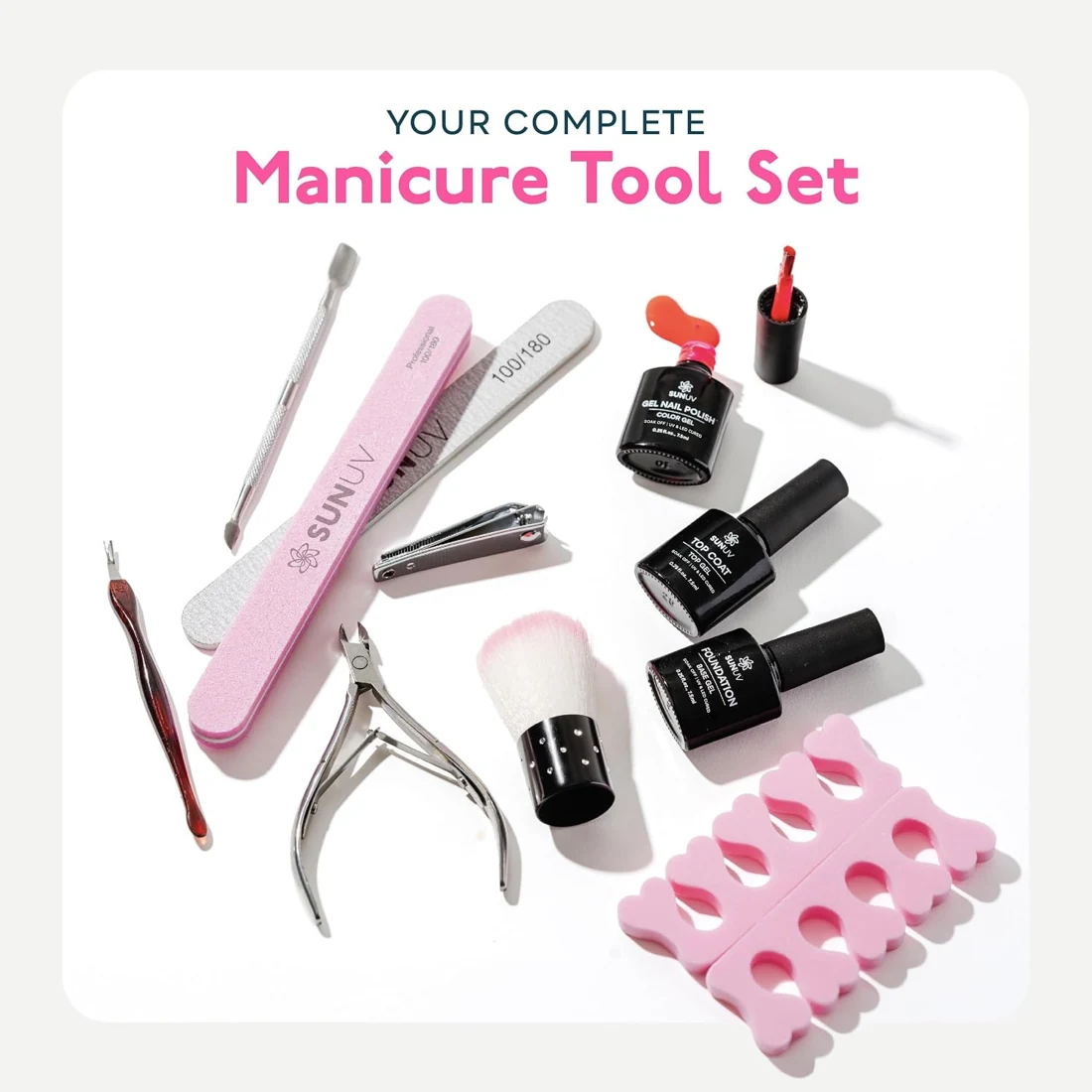SUNUV SUNONE 12-Color Gel Nail Kit view 5